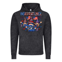Vintage Black Independence Day with gnomies Vintage Hoodie - HowdyJamesFarm
