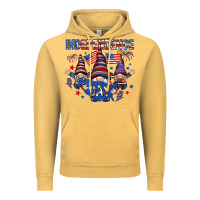 Vintage Mustard Independence Day with gnomies Vintage Hoodie - HowdyJamesFarm