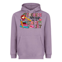 Lavender Teachers Always Make The Nice List Heavyweight Hoodie - CowhideDigitalArt