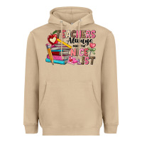 Mushroom Teachers Always Make The Nice List Heavyweight Hoodie - CowhideDigitalArt