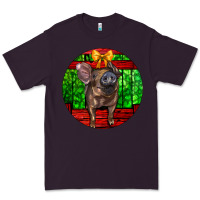 Plum christmas pig Premium Tee - LillyAllenDesigns