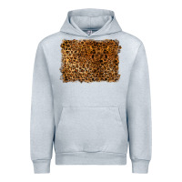 Heather Grey handdrawn leopard pattern Urban Hoodie - BarkalooDesign