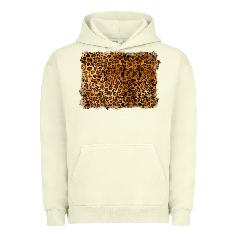 Handdrawn Leopard Pattern Urban Hoodie by BarkalooDesign | Teevron