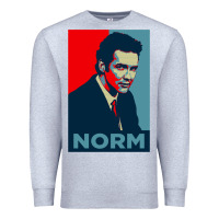 Heather Grey norm macdonald political poster Premium Sweatshirt - lanVoArt