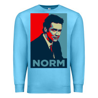 Ocean Blue norm macdonald political poster Premium Sweatshirt - lanVoArt