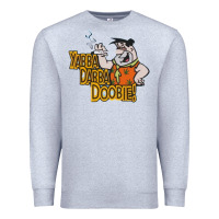 Heather Grey yabba dabba doobie! Premium Sweatshirt - lanVoArt