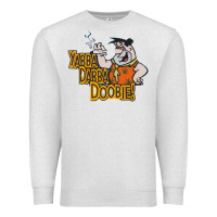 Oatmeal Heather yabba dabba doobie! Premium Sweatshirt - lanVoArt