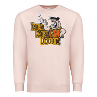 Pale Pink yabba dabba doobie! Premium Sweatshirt - lanVoArt