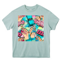 Arona hand cream and nail tools with serape and glitter seamless pattern bbs Heavy Core Tee - BundleAndBundleShop
