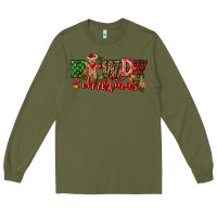 Army Green howdy christmas gingerman bread with cowboy Long Sleeve Tee - CowGirlArtShop
