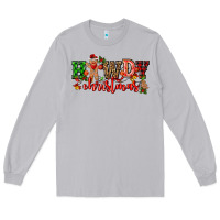 Moon Dust howdy christmas gingerman bread with cowboy Long Sleeve Tee - CowGirlArtShop