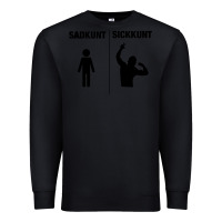 Black zyzz sadkunt sickkunt gym bodybuilding motivational aesthetic veni vid Premium Sweatshirt - lanVoArt