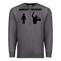 Charcoal Heather zyzz sadkunt sickkunt gym bodybuilding motivational aesthetic veni vid Premium Sweatshirt - lanVoArt