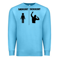 Ocean Blue zyzz sadkunt sickkunt gym bodybuilding motivational aesthetic veni vid Premium Sweatshirt - lanVoArt