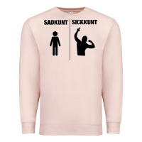 Pale Pink zyzz sadkunt sickkunt gym bodybuilding motivational aesthetic veni vid Premium Sweatshirt - lanVoArt