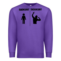 Purple zyzz sadkunt sickkunt gym bodybuilding motivational aesthetic veni vid Premium Sweatshirt - lanVoArt