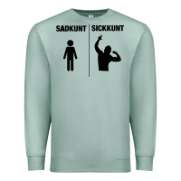 Seafoam zyzz sadkunt sickkunt gym bodybuilding motivational aesthetic veni vid Premium Sweatshirt - lanVoArt