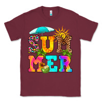 Burgundy summer Classic Tee - RanaPortraitStore