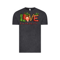 Vintage Black love summer strawberry Vintage Tee - Jasminsmagicworld