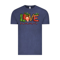 Vintage Denim love summer strawberry Vintage Tee - Jasminsmagicworld