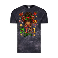 Cloud Black mimi claus afro messy bun Vintage Tee - texasbilliewilder