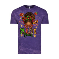 Cloud Purple mimi claus afro messy bun Vintage Tee - texasbilliewilder