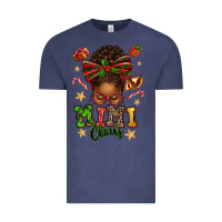 Vintage Denim mimi claus afro messy bun Vintage Tee - texasbilliewilder