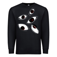 Black weirdcore staring Premium Sweatshirt - lanVoArt