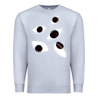 Heather Grey weirdcore staring Premium Sweatshirt - lanVoArt