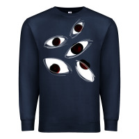 Navy weirdcore staring Premium Sweatshirt - lanVoArt
