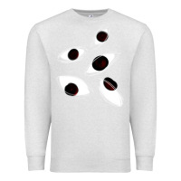 Oatmeal Heather weirdcore staring Premium Sweatshirt - lanVoArt