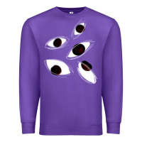 Purple weirdcore staring Premium Sweatshirt - lanVoArt