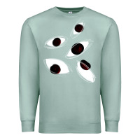 Seafoam weirdcore staring Premium Sweatshirt - lanVoArt