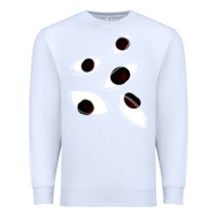 White weirdcore staring Premium Sweatshirt - lanVoArt