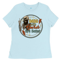 Baby Blue dads with beards are better Ladies Tee - Artiststas