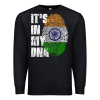Black IT'S IN MY DNA India Flag Indian Premium Sweatshirt - lanVoArt