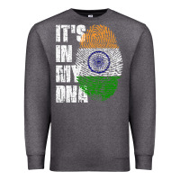 Charcoal Heather IT'S IN MY DNA India Flag Indian Premium Sweatshirt - lanVoArt