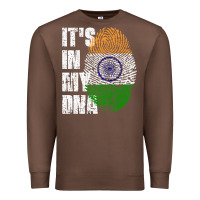Chestnut IT'S IN MY DNA India Flag Indian Premium Sweatshirt - lanVoArt