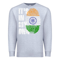 Heather Grey IT'S IN MY DNA India Flag Indian Premium Sweatshirt - lanVoArt