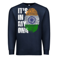 Navy IT'S IN MY DNA India Flag Indian Premium Sweatshirt - lanVoArt
