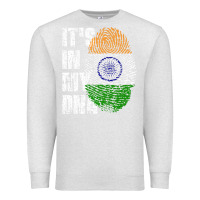 Oatmeal Heather IT'S IN MY DNA India Flag Indian Premium Sweatshirt - lanVoArt