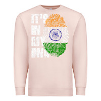 Pale Pink IT'S IN MY DNA India Flag Indian Premium Sweatshirt - lanVoArt