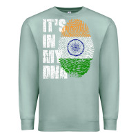 Seafoam IT'S IN MY DNA India Flag Indian Premium Sweatshirt - lanVoArt