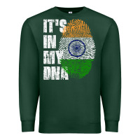 Sports Green IT'S IN MY DNA India Flag Indian Premium Sweatshirt - lanVoArt