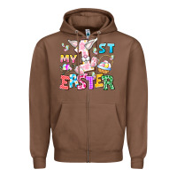 Chestnut My 1st Easter Zipper Hoodie - CowhideDigitalArt
