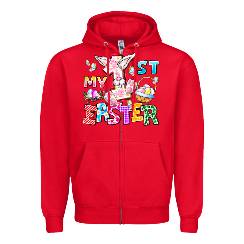 My 1st Easter Zipper Hoodie by CowhideDigitalArt | Teevron