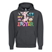 Smoke My 1st Easter Zipper Hoodie - CowhideDigitalArt