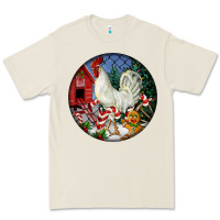 Bone leghorn rooster christmas ornament Premium Tee - LillyAllenDesigns