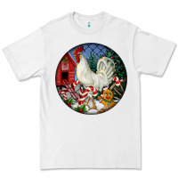 White leghorn rooster christmas ornament Premium Tee - LillyAllenDesigns