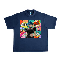 Navy pop art gothic girl Urban Heavy Tee - TumblerDesignByShophia
